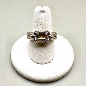 JAI by John Hardy Sterling Silver 14K Gold Aquamarine Ring